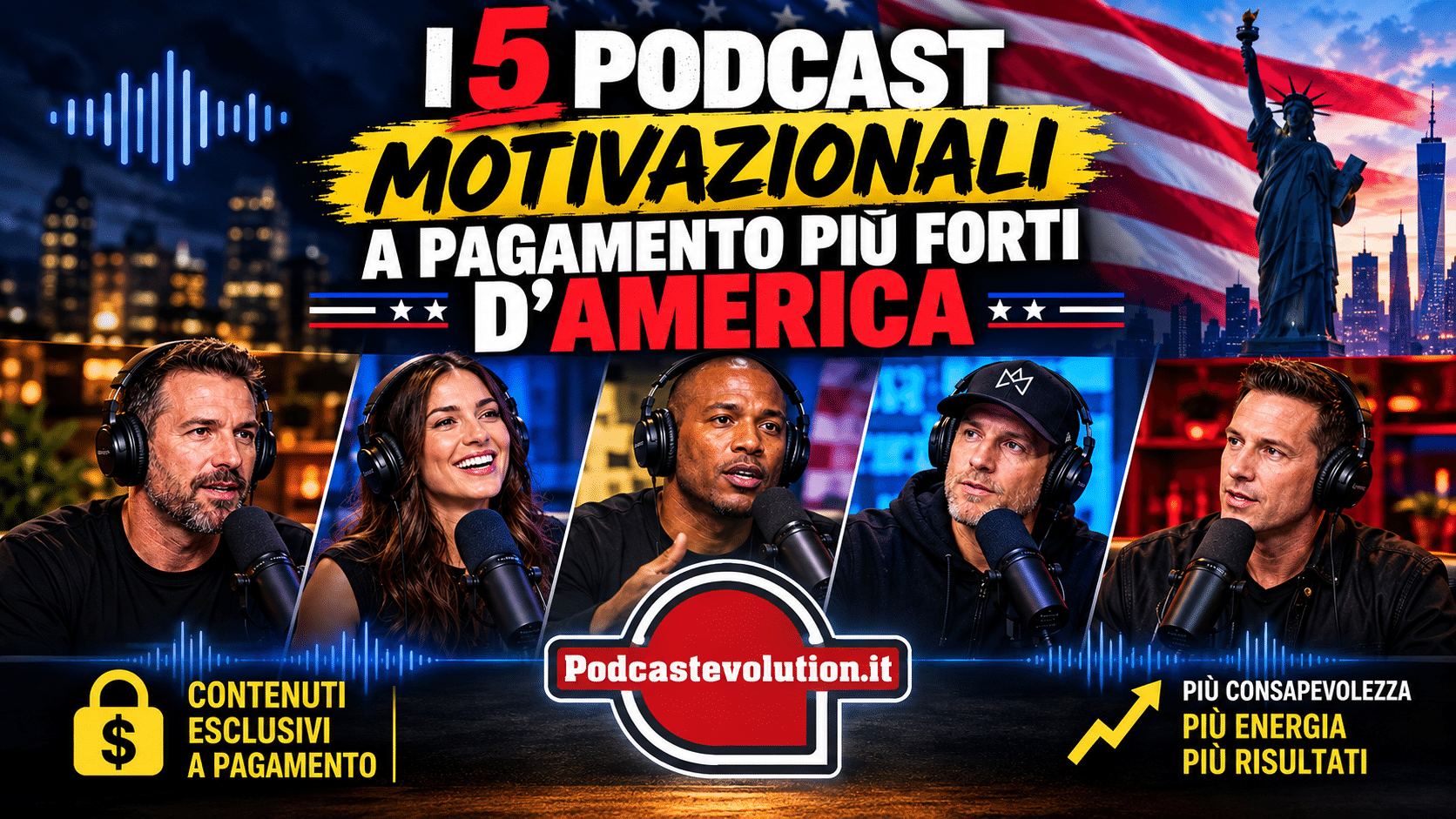 I 5 podcast a pagamento più famoso d'Amenrica a cura di Emanuele Conte